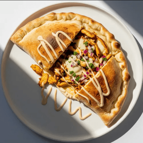 Spicy Chicken Calzone Pizza 